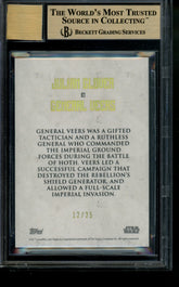 2017 Star Wars Stellar Signatures Blue Julian Glover Veers Auto /25 BGS 9.5/10